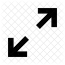 Expand Diagonal Line Arrow Arrow Icon Icon