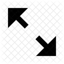 Expand Diagonal Fill Arrow Arrow Icon Icon