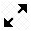 Expand Diagonal Fill Arrow Arrow Icon Icon