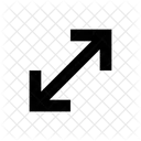 Expand Diagonal S Line Arrow Arrow Icon Icon