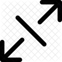 Interface Arrows Expand Diagonal Expand Resize Bigger Diagonal Smaller Size Arrow Arrows Big Icon