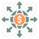 Expand Business Money Icon