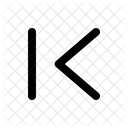 Expand Left Stop Arrow Navigation Navigate Icon