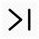 Expand Right Stop Arrow Navigation Navigate Icon