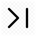 Expand Right Stop Arrow Navigation Navigate Icon