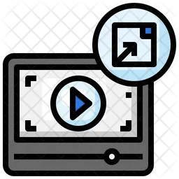 Expand Video Player  Icon