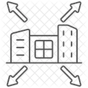 Icone De Expansao De Construcao Thinline Ícone