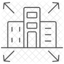 Icone De Expansao De Construcao Thinline Ícone