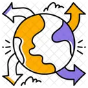 Affaires International Strategie Icône