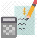 Expense Record Accounting Icon
