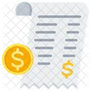 Expense Charge Receipt Icon