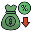 Cost Cutting Business Finance Icon
