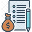 Expenses Report Paper Icon