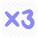 Experience Xp Triple Icon