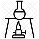 Fiole Conique Tests En Laboratoire Fiole Chimique Icône