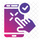 Experiencia De Usuario Pantalla Tactil Telefono Inteligente Icono
