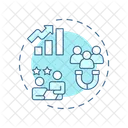 Experiencia del cliente  Icono
