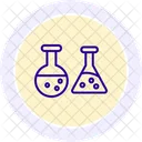 Experiment Schwarzes Umriss Symbol Symbol