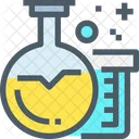 Flasks Research Experiment Icon