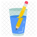 Experimental Physics Pencil Water Icon