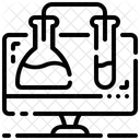 Teste De Laboratorio Experimento On Line Ciencia Ícone