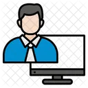 Autonomo Experto Trabajo Portatil Icon