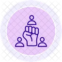 Experto En Empoderamiento De Equipos Icono De Linea Icon