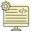Sistema Experto Color Sombra Linea Fina Icono Icon