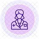 Icono De Linea De Experto Medico Icon