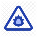 Explode Zone Triangle Sign Icon