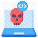 Exploit Vulnerability Skull Icon