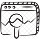 Exploracao Web Pesquisa De Sites SEO Ícone