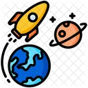 Exploracion Espacial Planeta Tierra Astronomia Icono