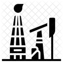 Exploracion Y Recuperacion Avanzada De Petroleo Y Gas Plataforma De Perforacion Petroleo Icono