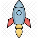 Exploration Missile Rocket Icon