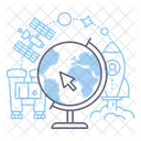 Explore Globe Space Icon