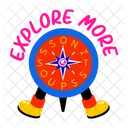 Explore More Compass Adventure Icon