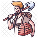 Explorer dig treasure  Icon