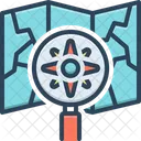 Exploring Map Magnifier Icon