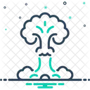 Explosion Volcanic Destructive Icon