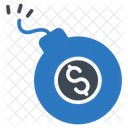 Explosion Bomb Dollar Icon
