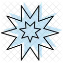 Explosions Color Shadow Thinline Icon Icon