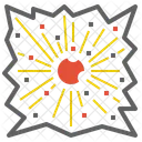 Ausbruch Explosiv Explosion Symbol