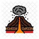 Explosive Eruption Lava Icon