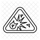 Explosive Warning Attention Thriller Icon