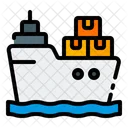 Export Ship Cargo Ship Icon