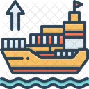Exporter Ship Shipping Icon