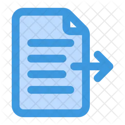 Export Document  Icon