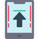 Export From Mobile Mobile Up Arrow Export Symbol