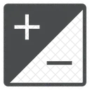 Equivalente Signo Mas Menos Explorador Icono